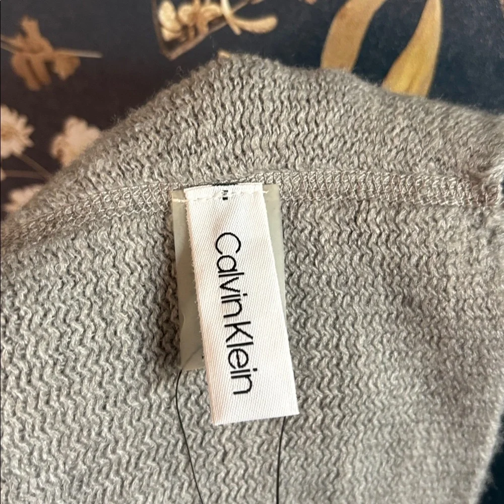 Calvin Klein Light Gray Knit Infinity Scarf